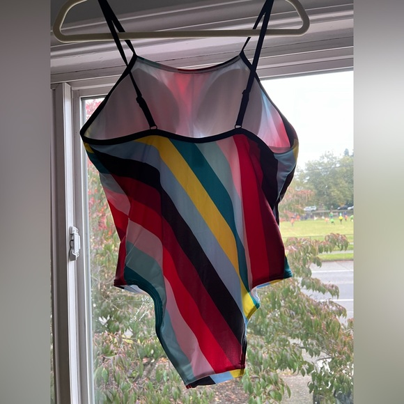 Rainbow one-piece bathing suit; never worn - Picture 2 of 3